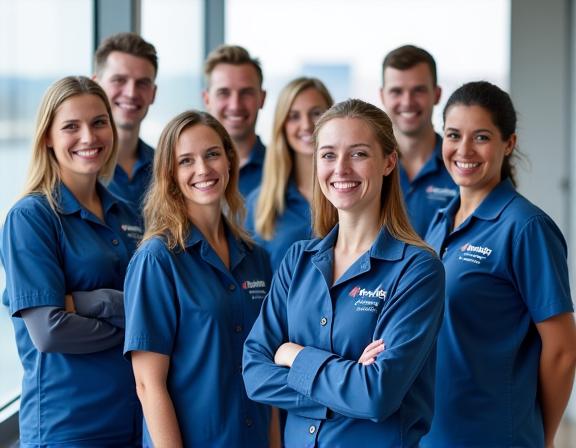 Het professionele en vriendelijke team van Helder Schoon.